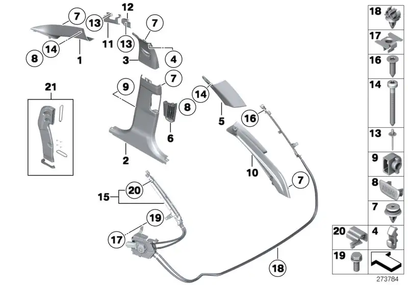BMW Senkblechschraube 07119906479 - Bildposition 16
