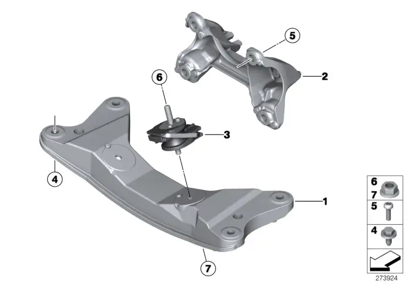 BMW Getriebeträger 22316859417 - Bildposition 01