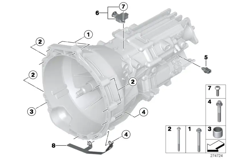 BMW ASA-Schraube E30 E23 E24 E28 E31 E32 E34 E36 E38 E39 E46 E52