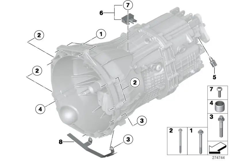BMW ISA-Schraube E81 E82 E84 E87 E88 E89 E90 E91 E92 E93 F10 F11