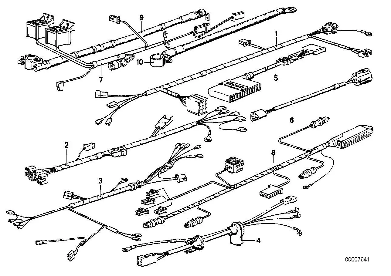 BMW Batteriekabel minus E30 12421719664