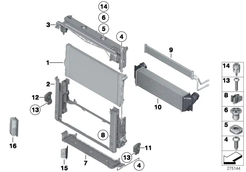 BMW Abdeckung Modulträger F01 F02 F07 F10 F11 17517804619