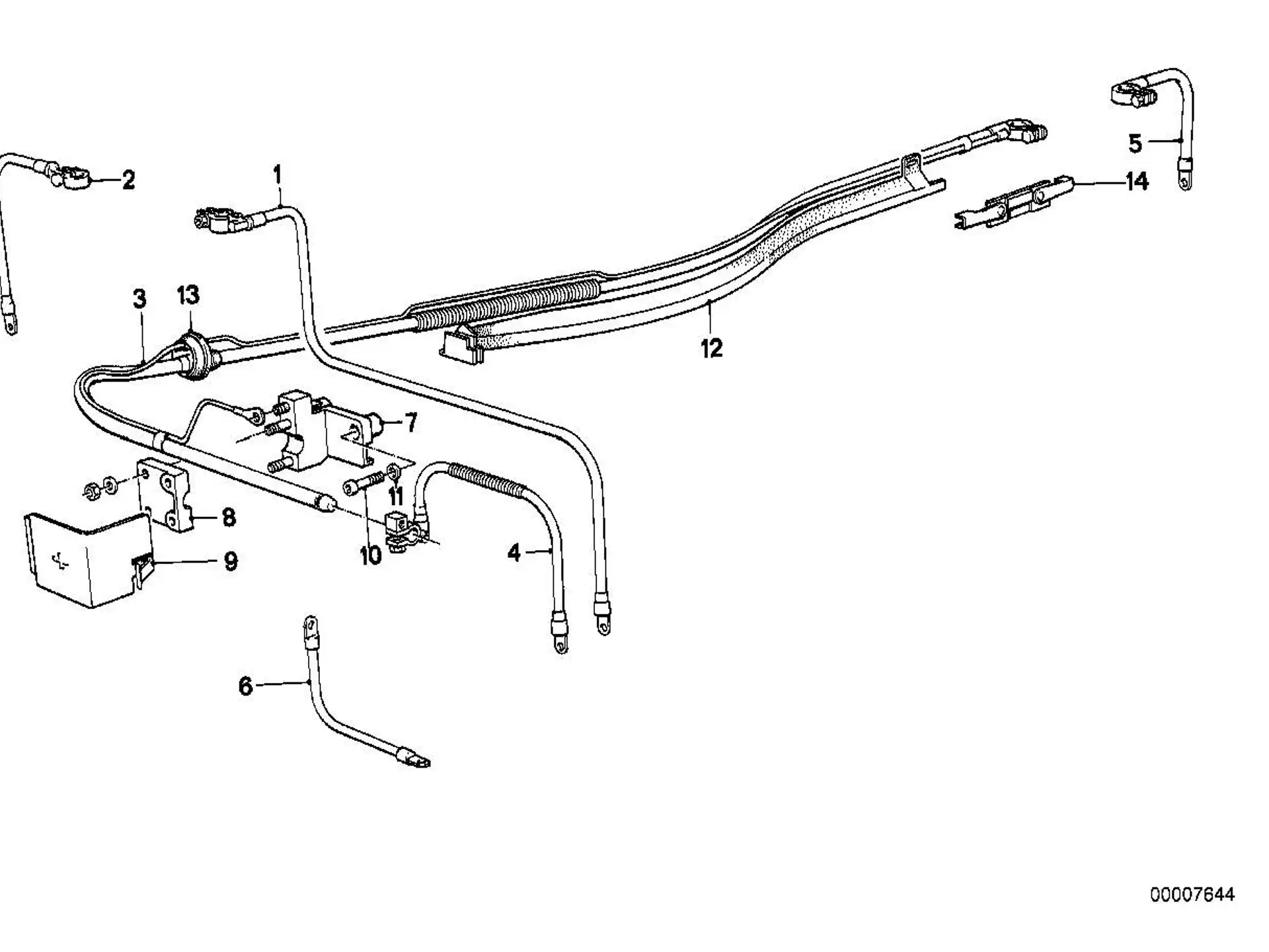 BMW Massekabel E30 E31 E32 E34 E36 E38 E39 E46 E85 E86 12421737755