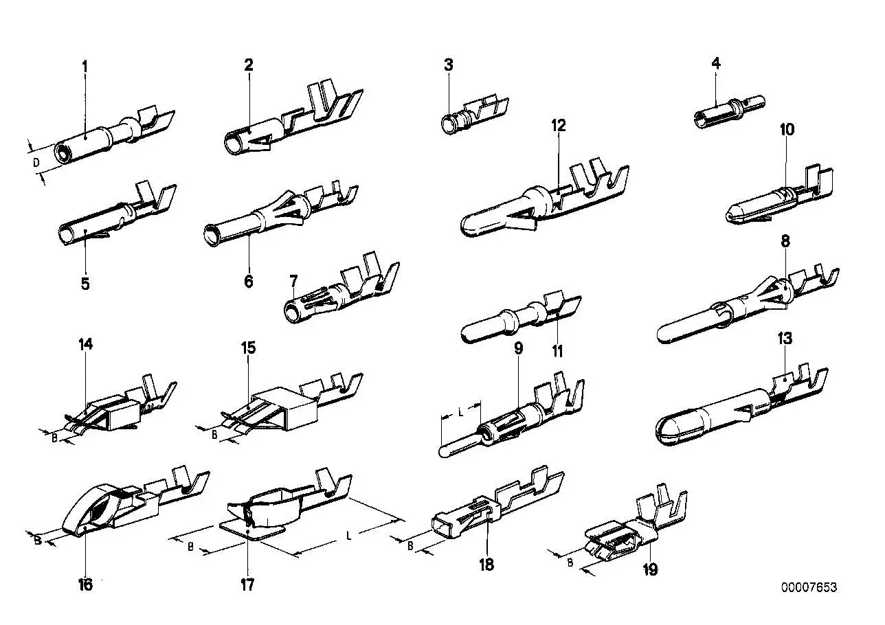 BMW Rundsteckhülse E12 E21 E23 E24 E28 E30 61131368621 - Bildposi