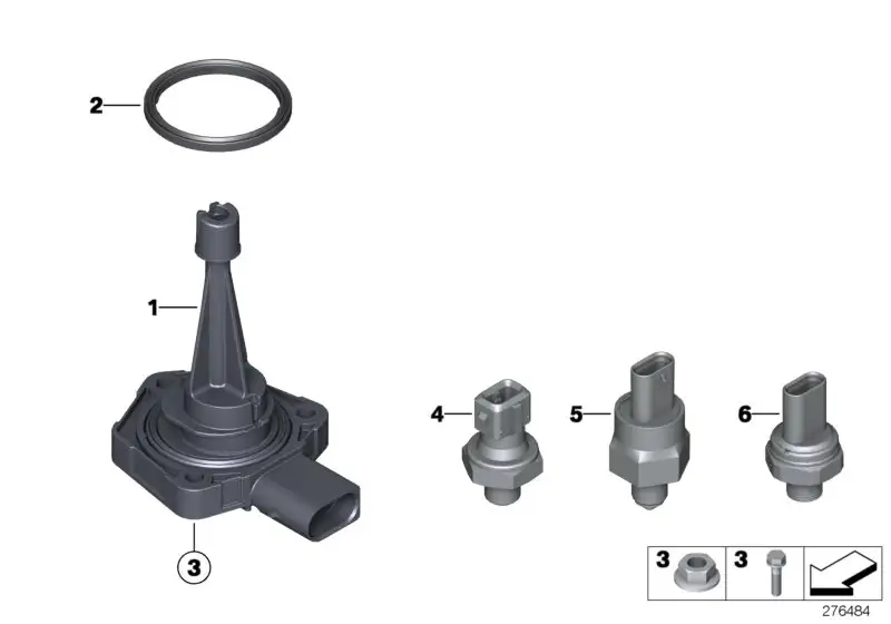 BMW Ölniveausensor F45 F46 F48 F80 F83 F87N G01 G02 G12 G30 G31 G