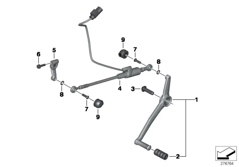 BMW Schalthebel 23417711227