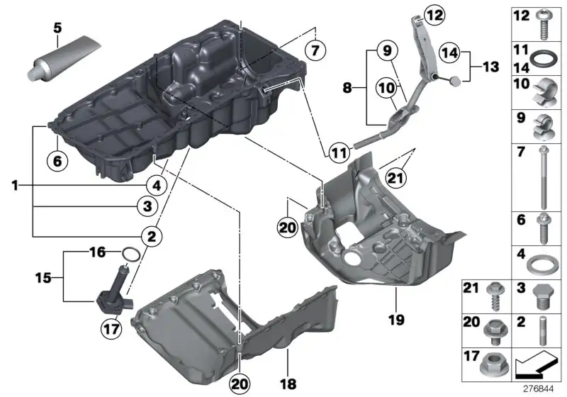 BMW Abdeckung Akustik 11148512457 - Bildposition 18