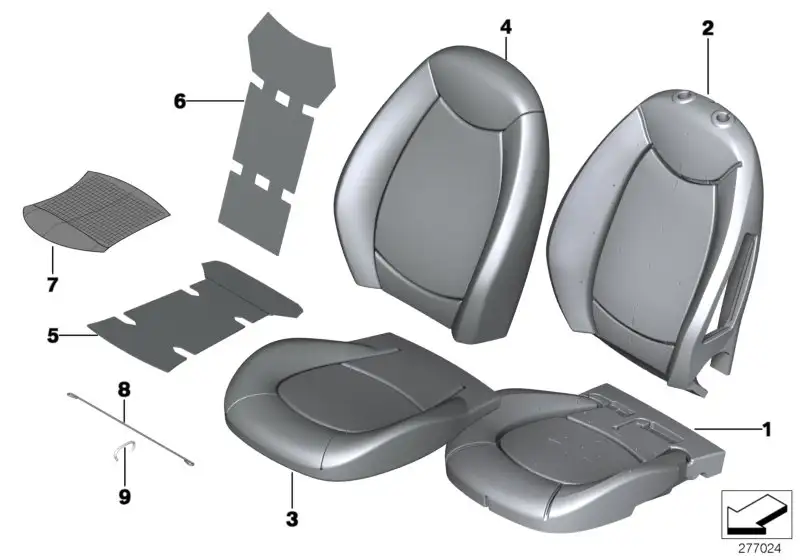 BMW Heizelement Sitz Sport R60 52109806484