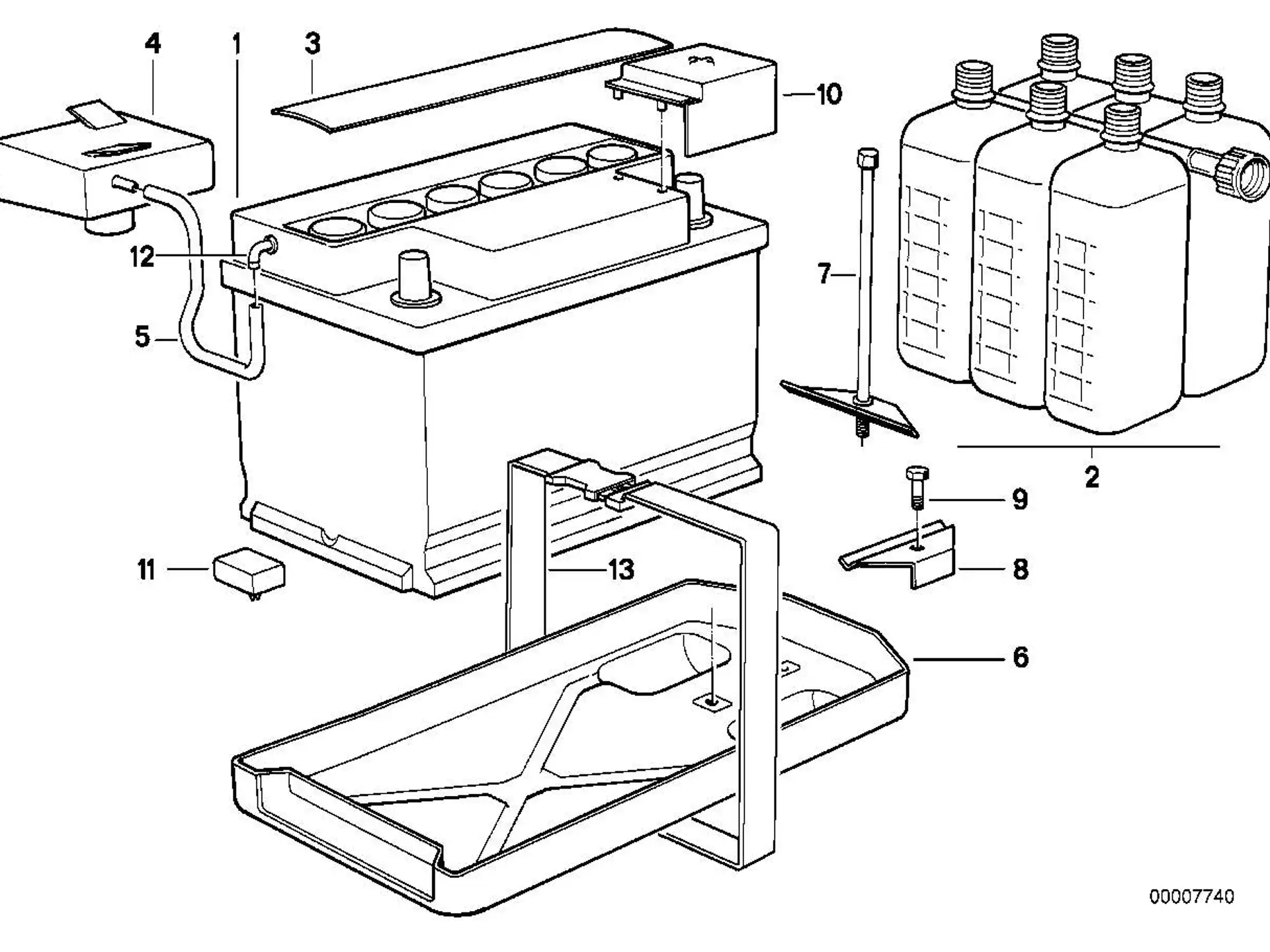 BMW Batterieträger E30 51711953889