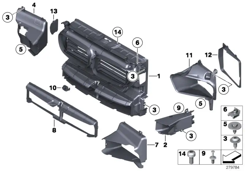 BMW Luftführung Bremse links F10 F11 51747200797 - 5er