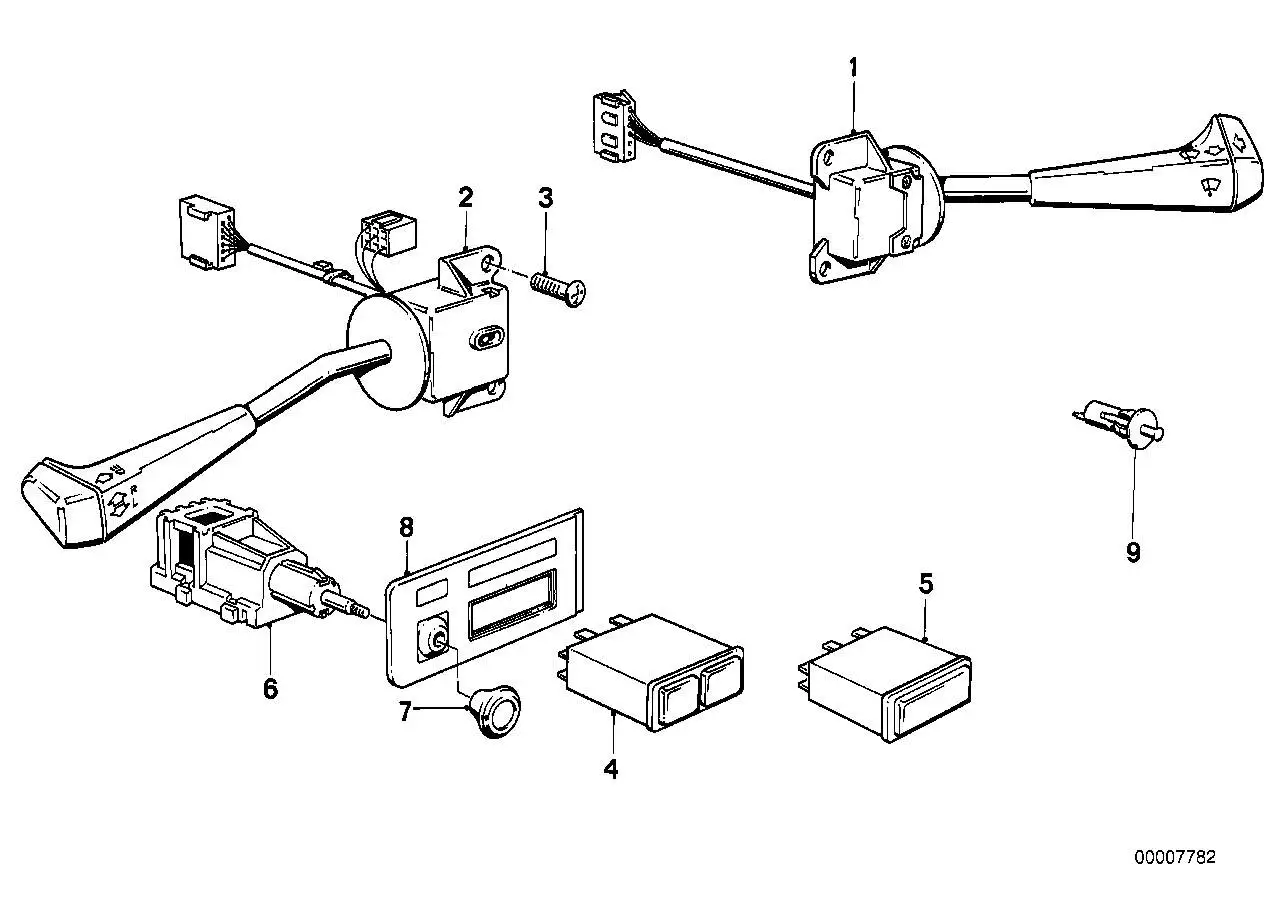BMW Blende Schalter E30 62111370655