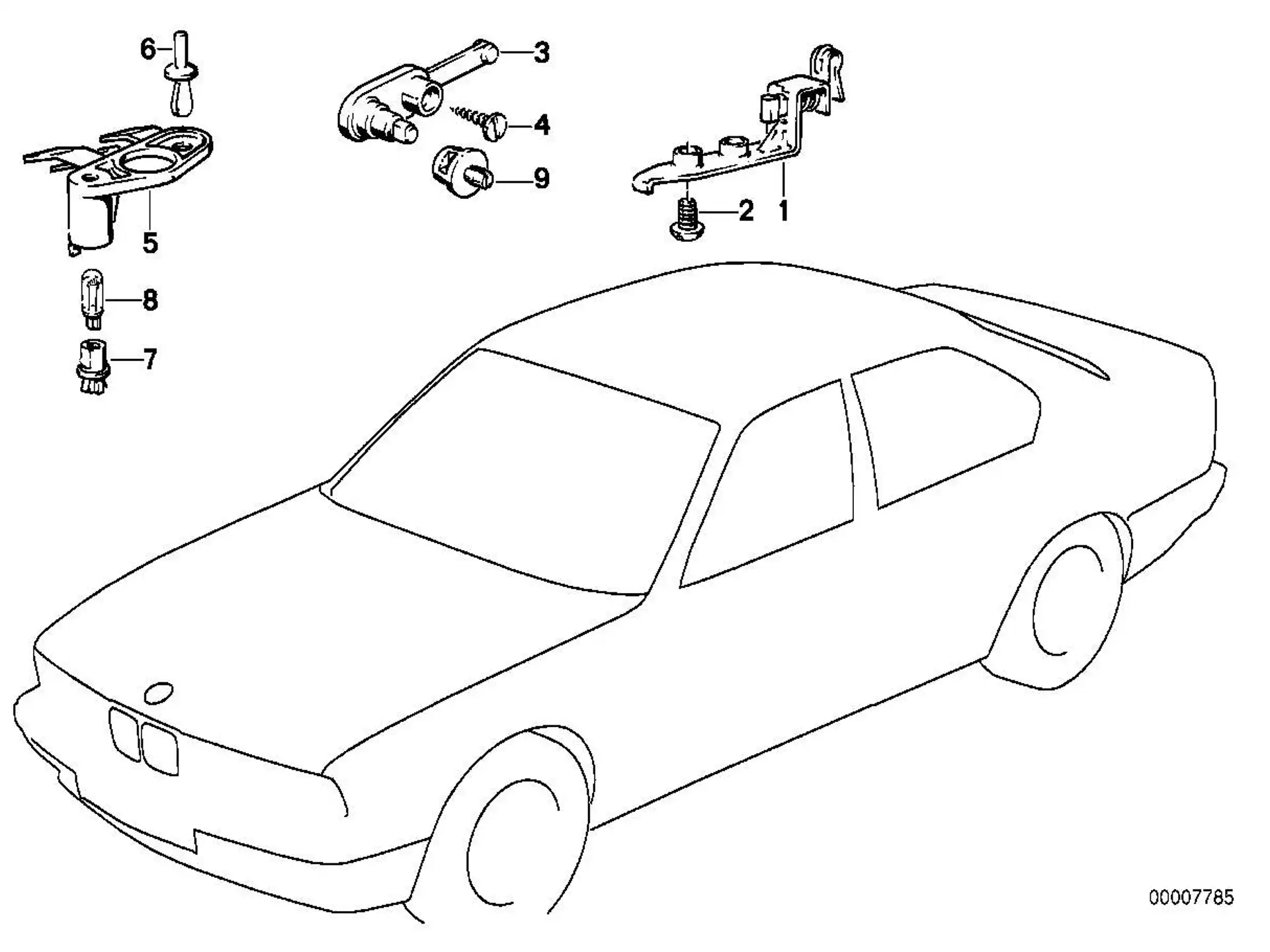 BMW Schalter E12 E21 E23 E24 E28 E30 E32 E36 E39 61311368430