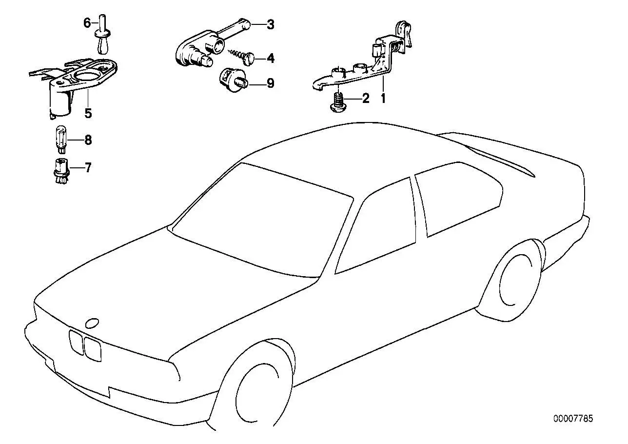 BMW Schalter E12 E23 E24 E28 E30 E31 E32 61311370805 - 3er, Z1, 5