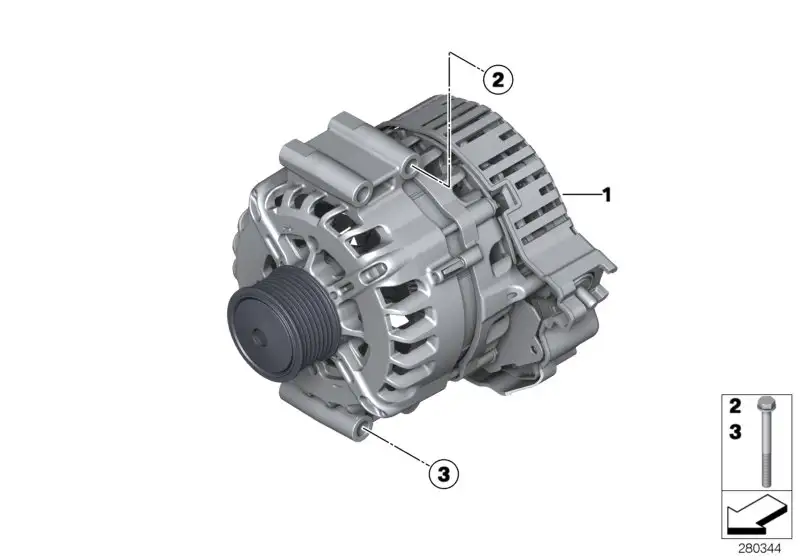 BMW RP Startergenerator F01 F02 F10 12317622372