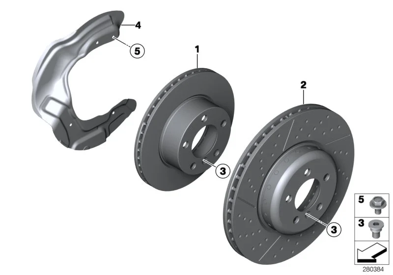 BMW Bremsscheibe belüftet F20 F21 F22 F23 34116792215