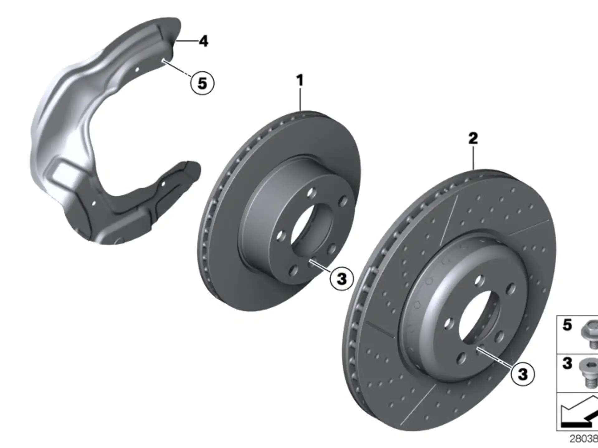 BMW Bremsscheibe belüftet F20 F21 F22 F23 34116792215