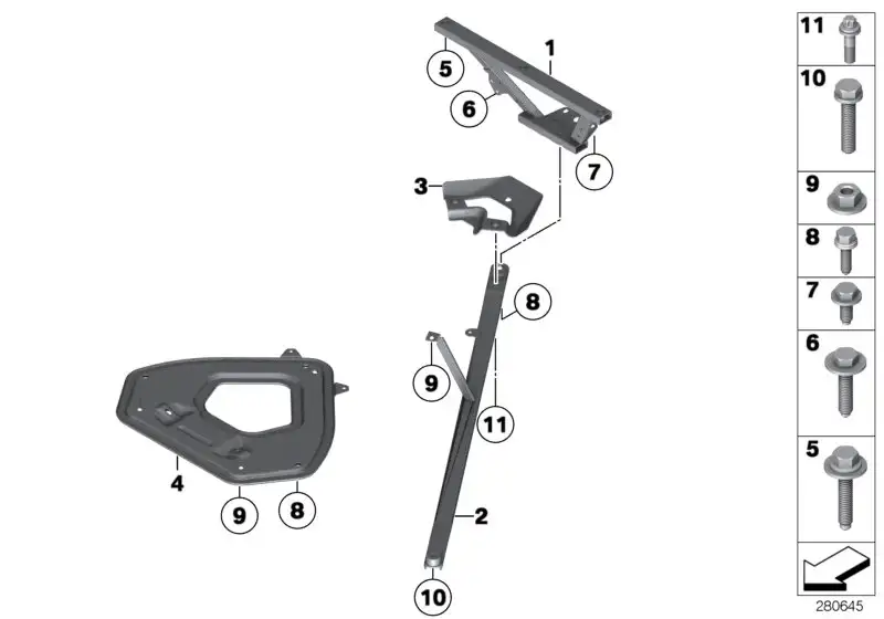 BMW Halter Zugstrebe hinten E89 51717225121