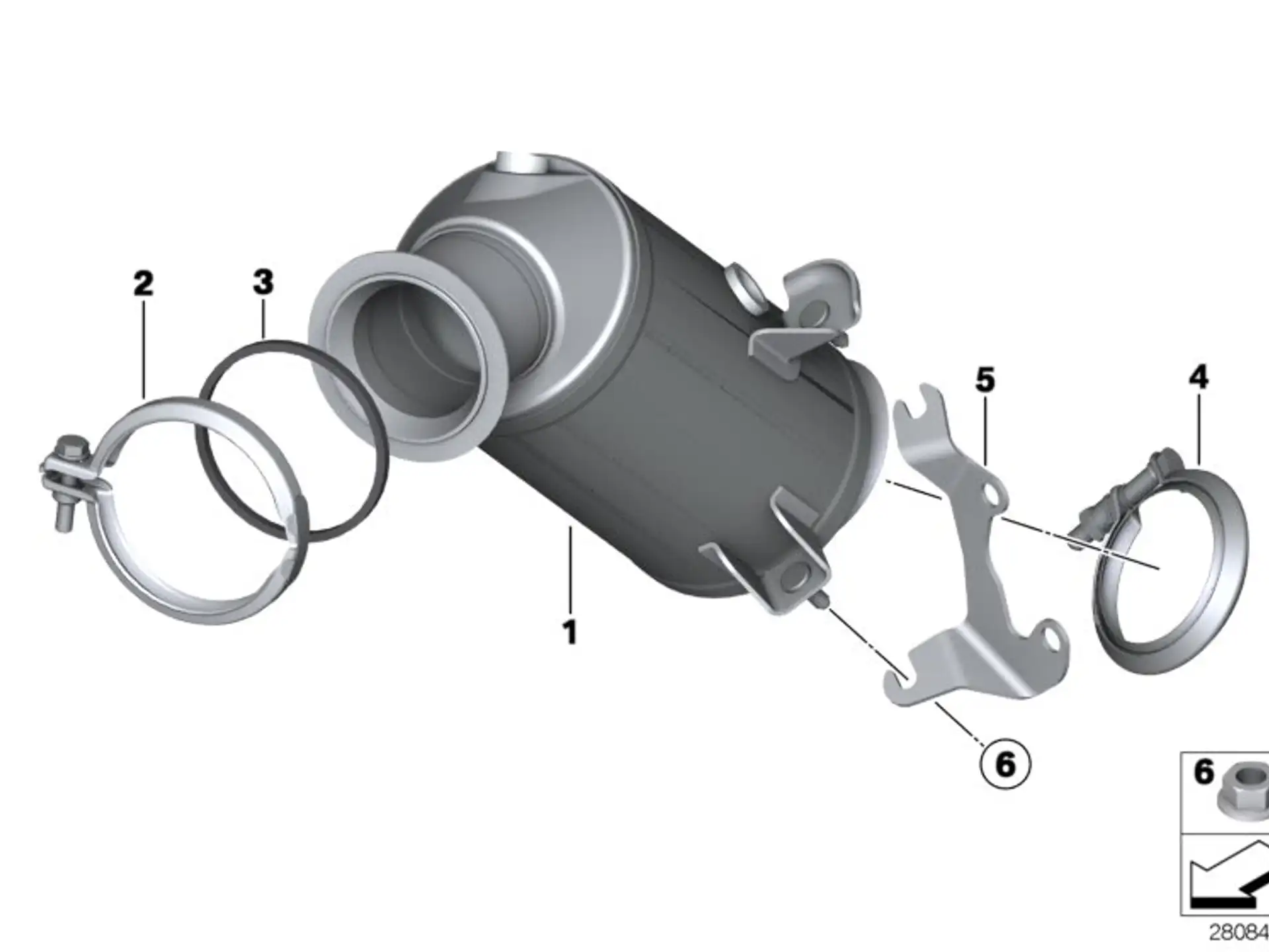 BMW V-Bandschelle F20 F21 F22 F23 F26 F31 F32 F33 F34 F36 F87 F87N 18307620349