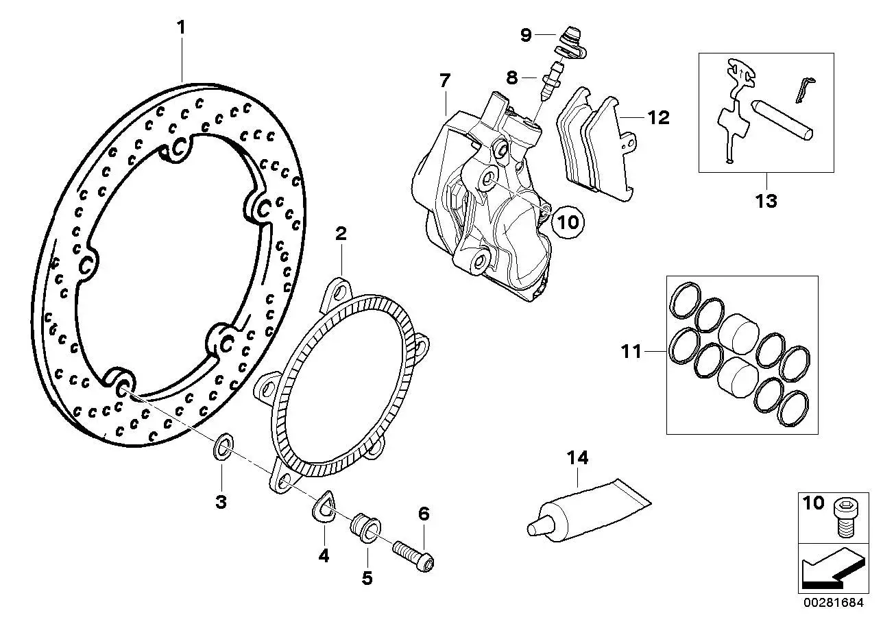 BMW Bremsscheibe vorn K25H 34117670939 - Bildposition 01