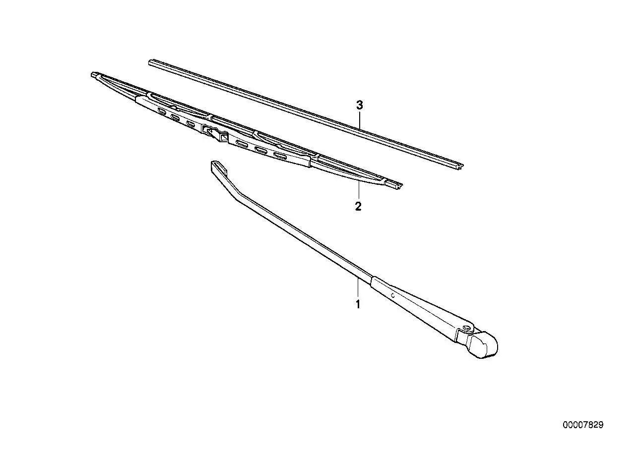 BMW Wischarm links E24 61611373043 - Bildposition 01