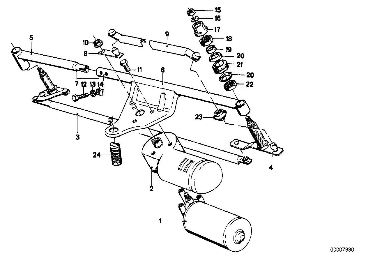BMW Wischachslager E23 61611361533