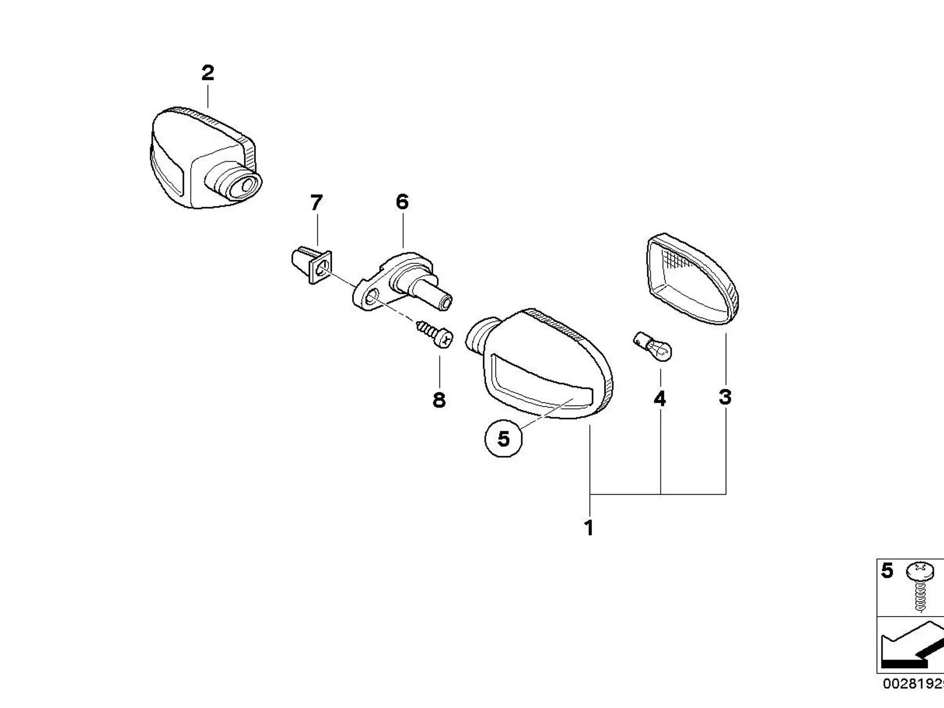 BMW Blinkerhalter 63132306801