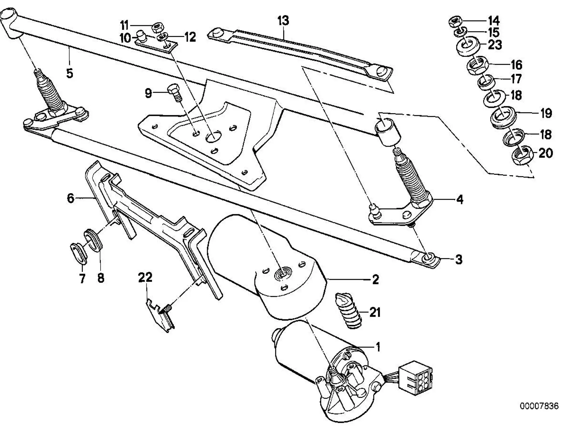 BMW Unterlegscheibe E12 E23 E24 E28 E30 61611353835