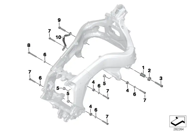 BMW Gewindebuchse Motorbefestigung K48 K61 46717727469