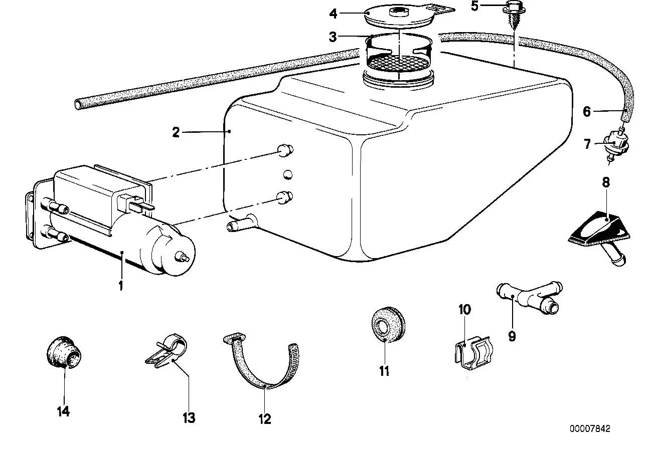 BMW Waschpumpe E12 E21 61661364627