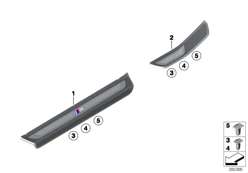 BMW M Blende Einstieg links F12 51478050389 - 6er F12