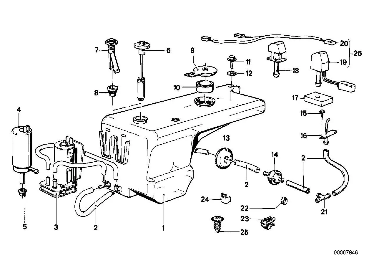 BMW Niveauschalter E23 61311367979