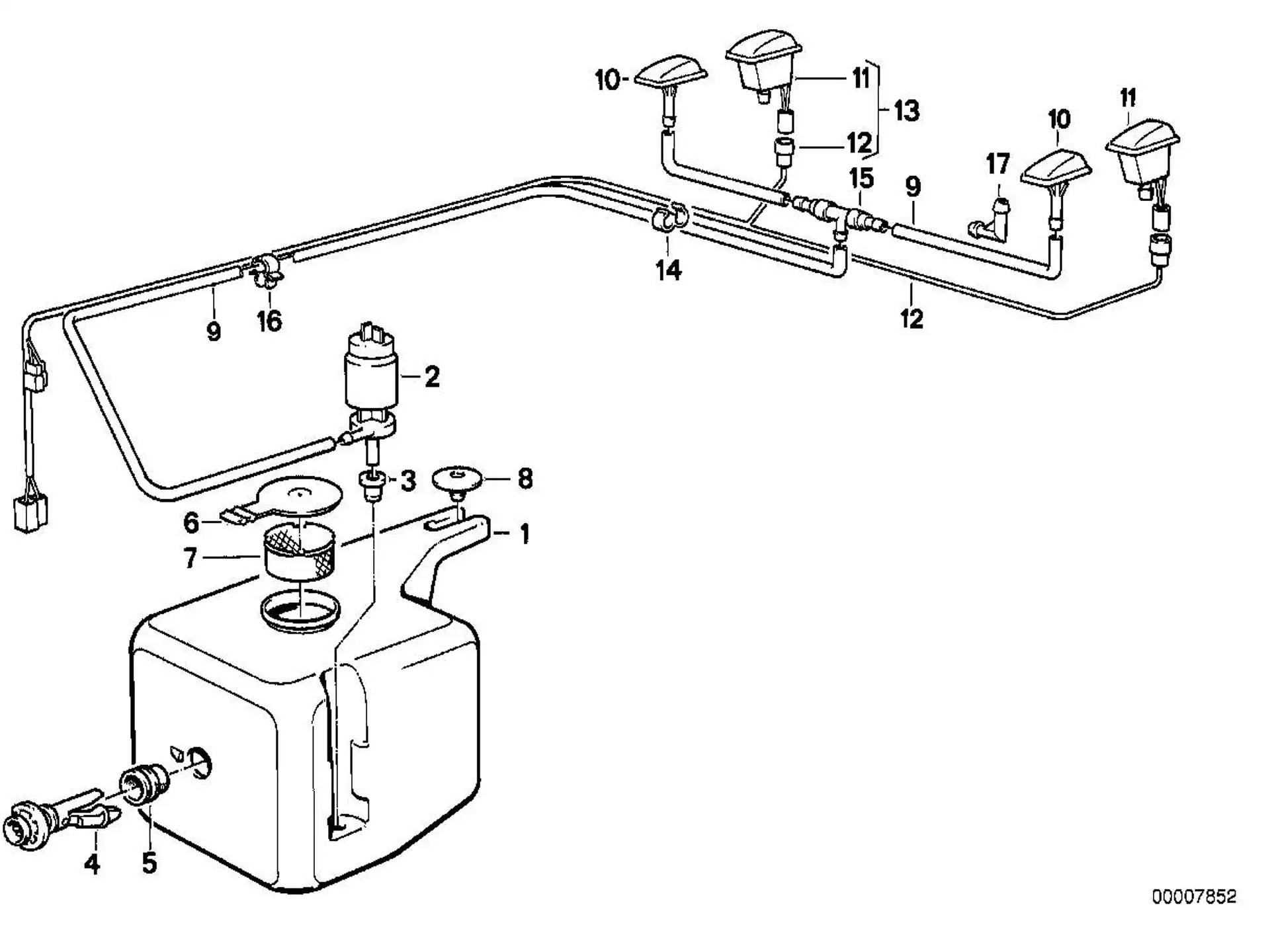 BMW Druckknopf E24 E28 E30 E31 E32 E34 E36 E63 E64 F06 F12 F13 61661368599