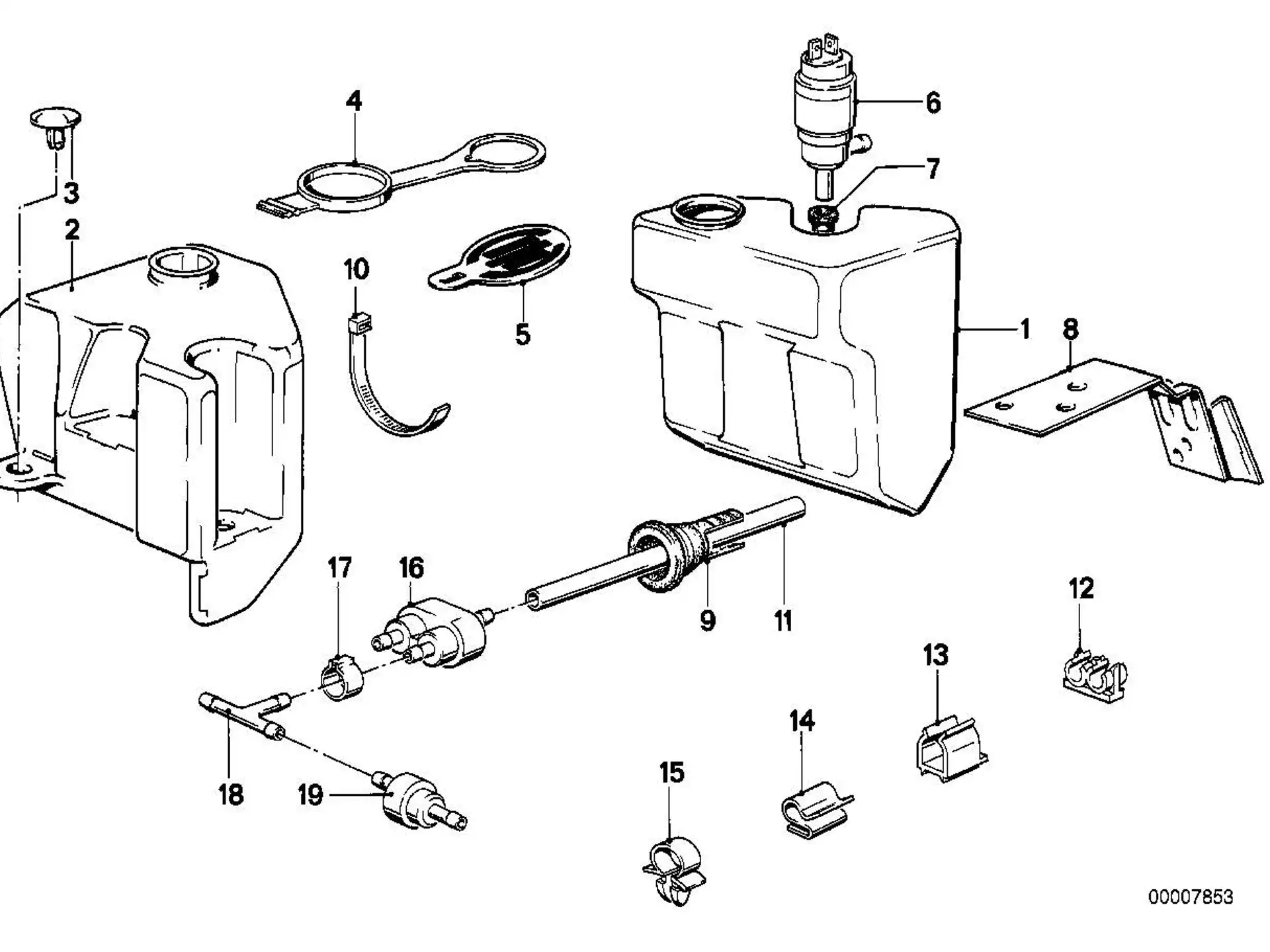 BMW Kabelhalter E12 E21 E23 E24 E28 E30 E31 E32 E34 E38 E53 E60 E61 E63 E64 E65 E85 E86 E89 12521276147