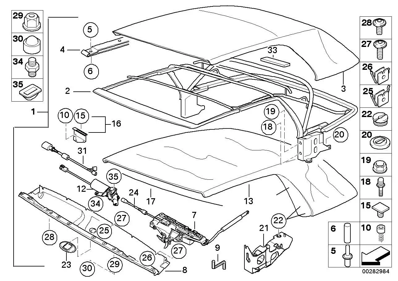 BMW Linsenschraube E46 54317043554 - 3er E46