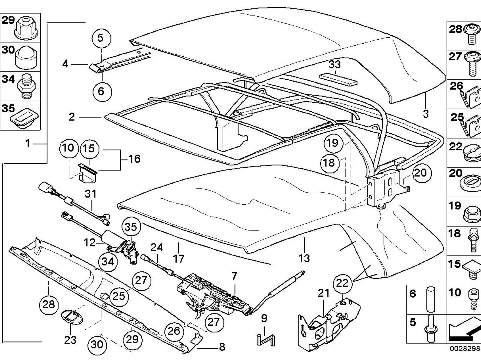 BMW Mikroschalter E46 54348263825