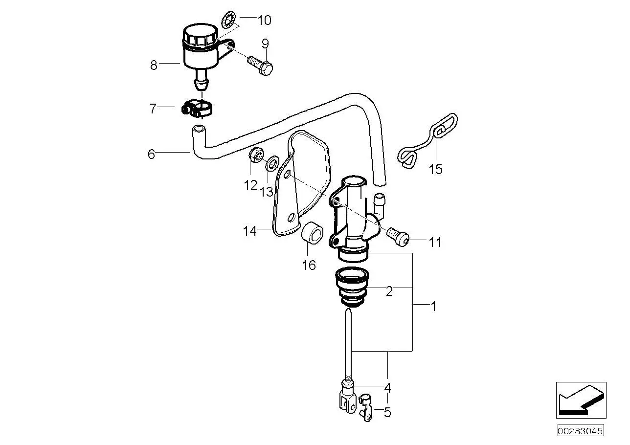 BMW Hauptbremszylinder hinten K71 K72 K73 34217666157 - Bildposit