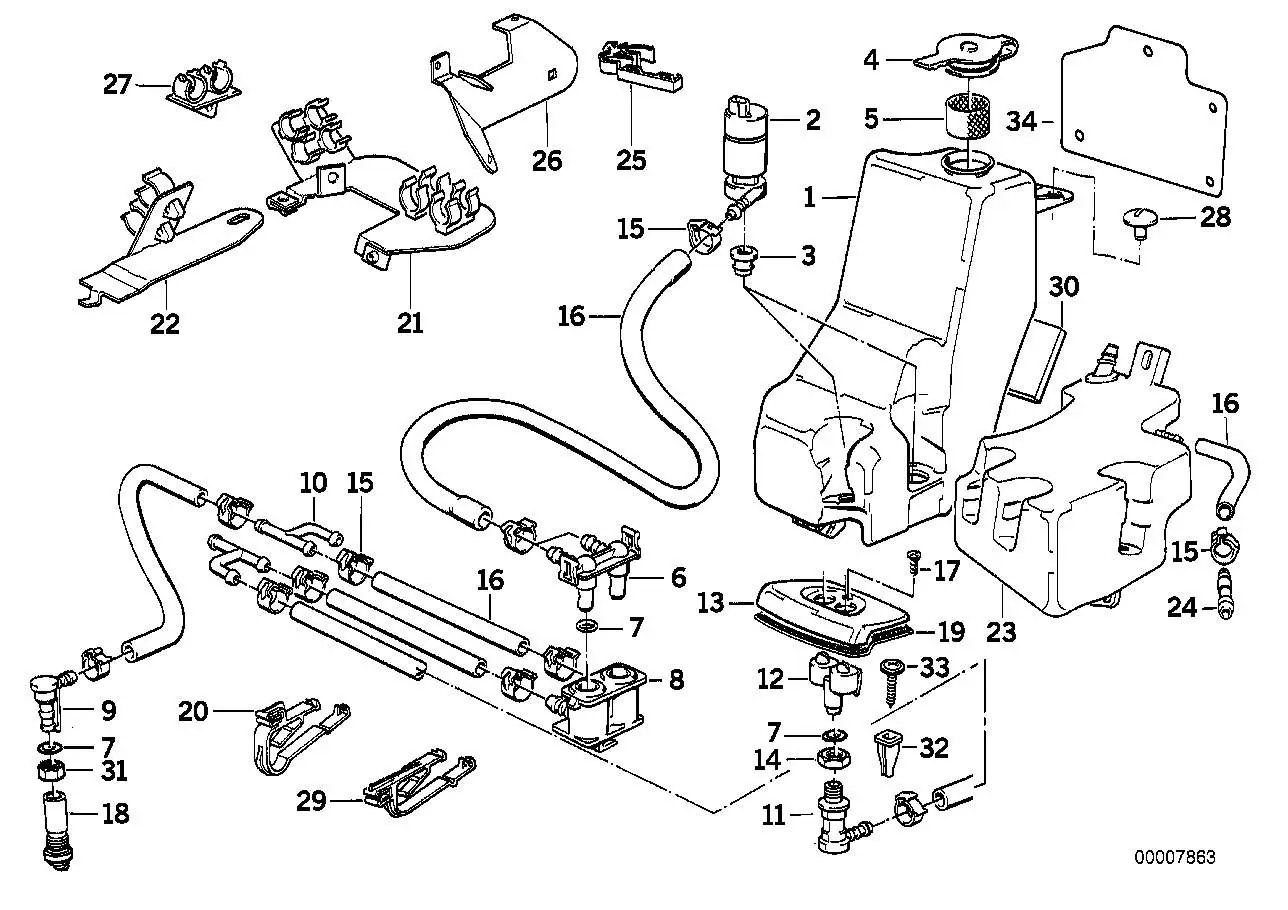 BMW Abdeckkappe rechts E32 61671378622 - Bildposition 13