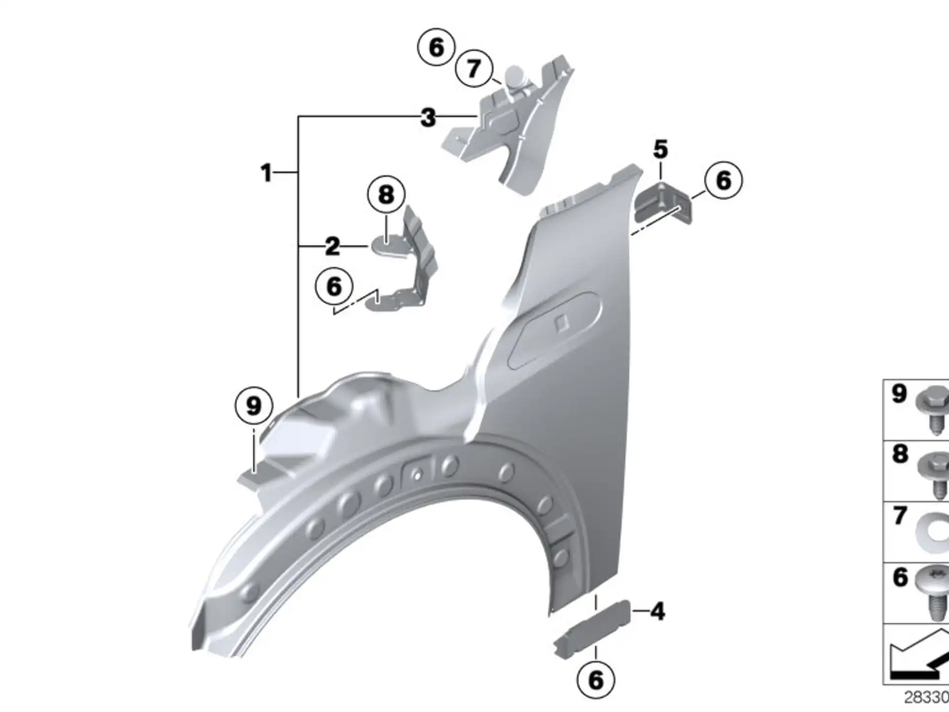 BMW Sechskantschraube E89 R50 R52 R53 R55 R56 R57 R58 R59 R60 R61 07146986088