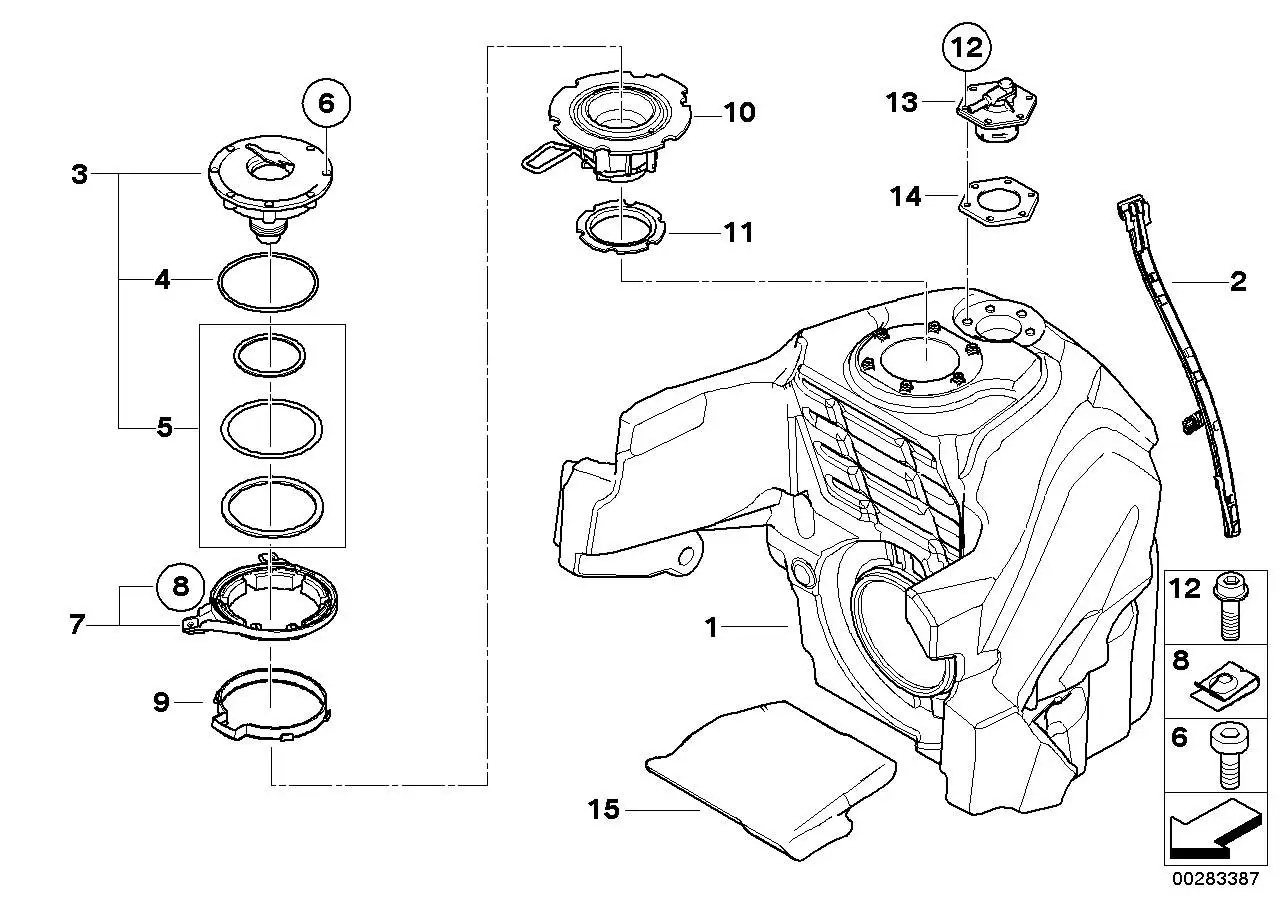BMW Kraftstoffbehälter K44 16117711030