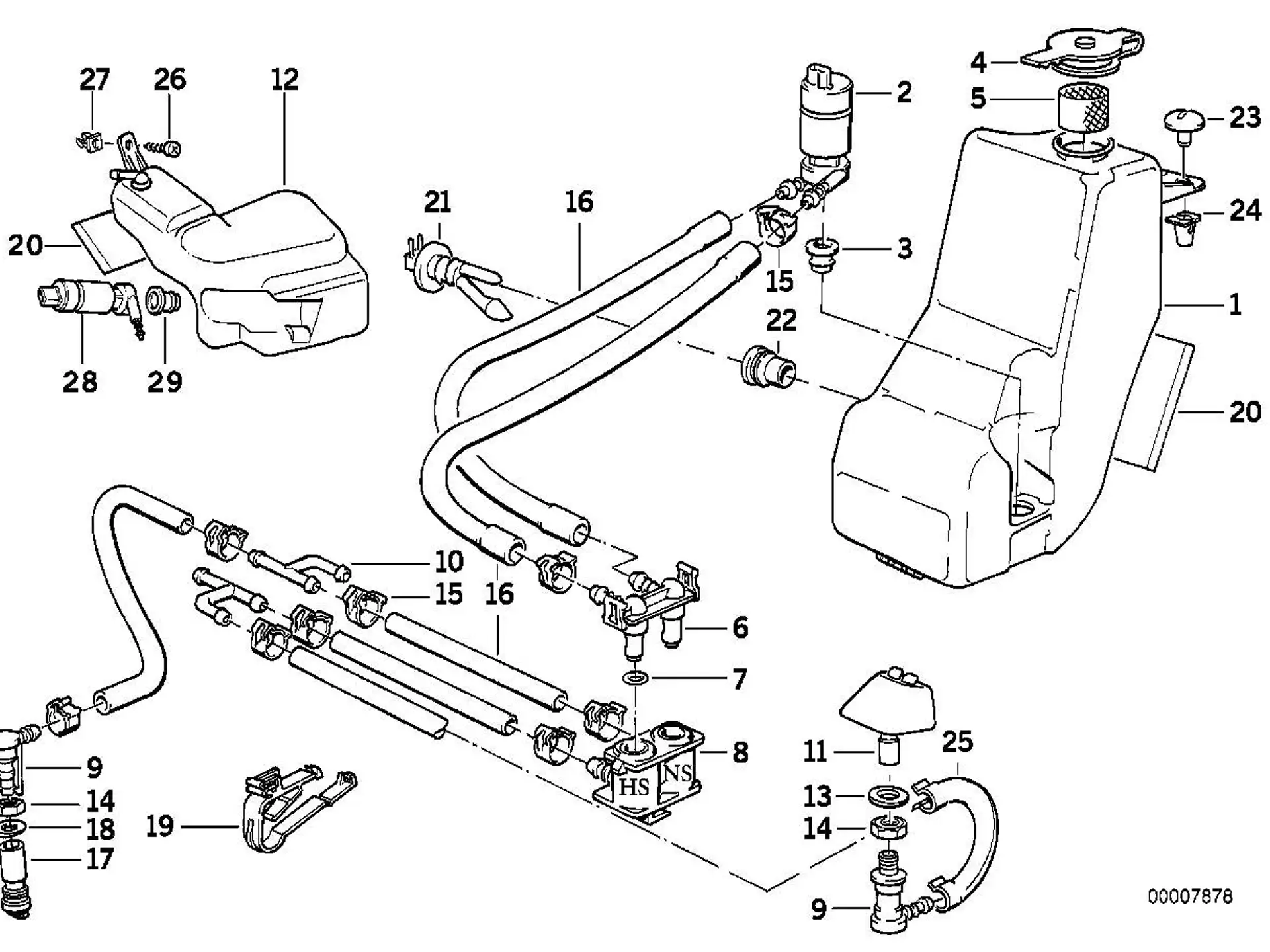 BMW Ventil E32 E34 E38 61671378629