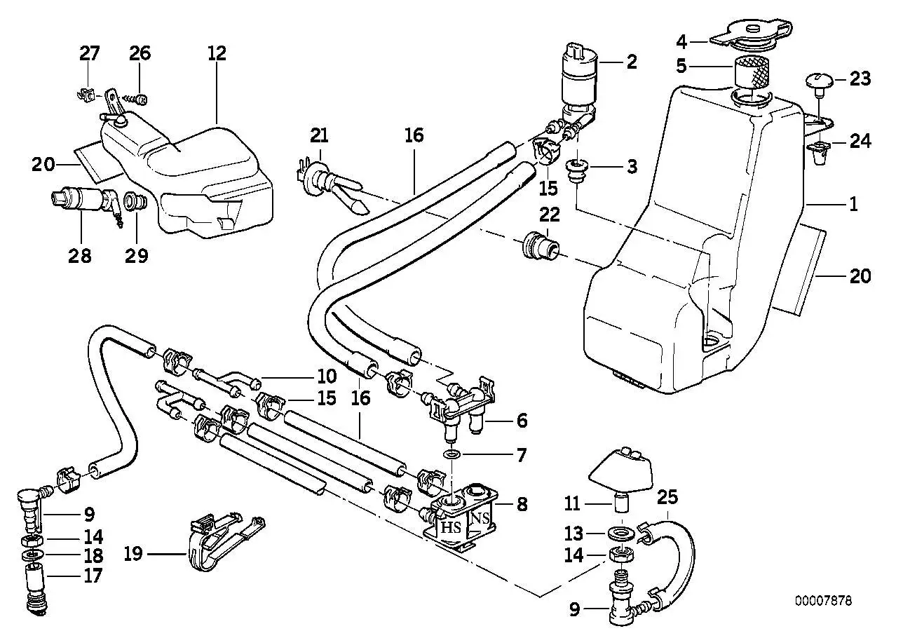 BMW Ventil E32 E34 E38 61671378629