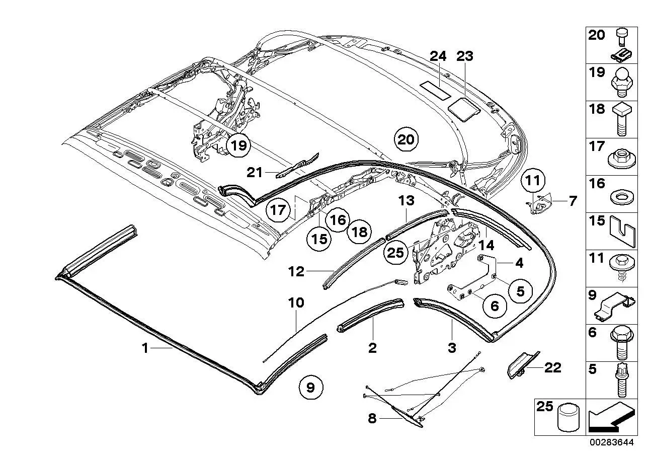 BMW Sechskantschraube E39 E46 E60 E61 E63 E64 E70 E71 E83 E85 E86