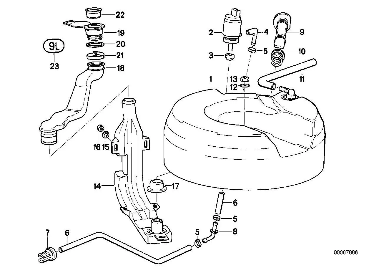 BMW Aufkleber E31 61678354465 - Bildposition 23