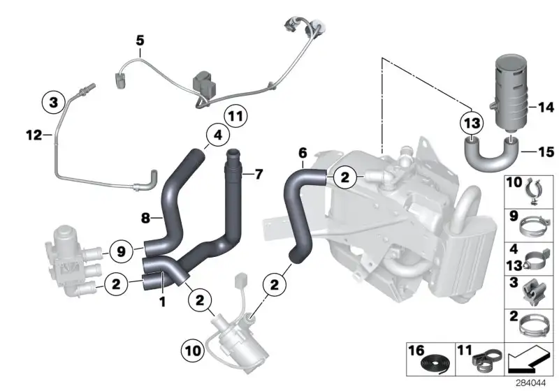 BMW Kraftstoffleitung Standheizung F01 F02 F04 F06 F07 F10 F11 F1