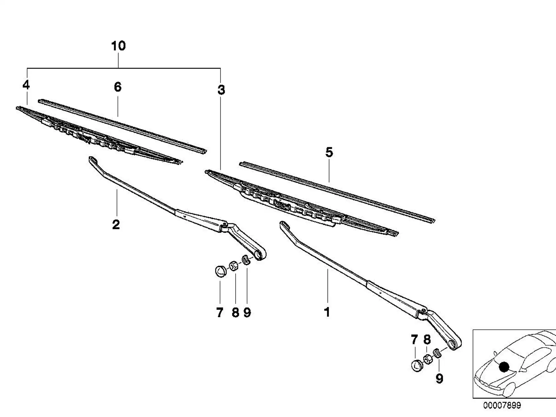 BMW Wischarm rechts E36 61618360412
