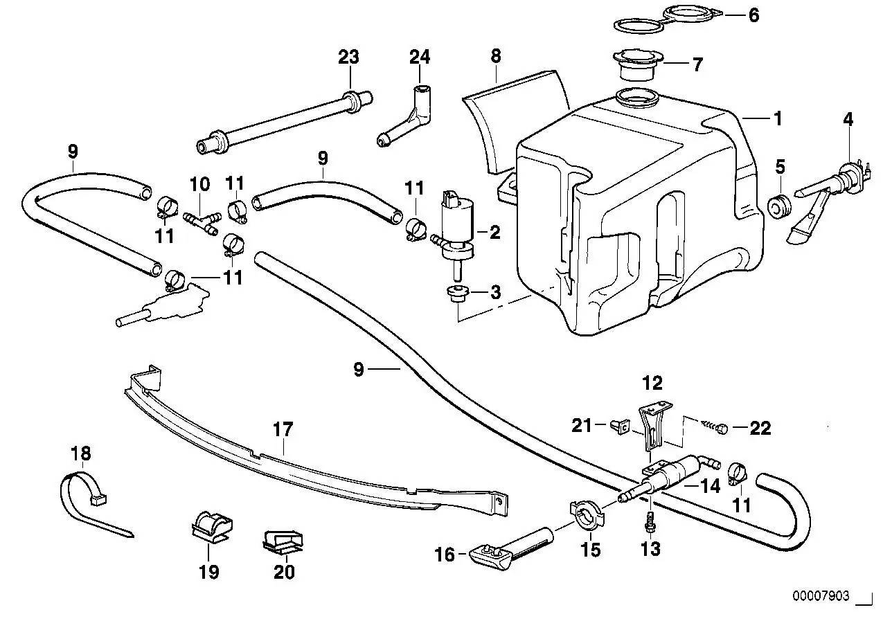 BMW Schlauchklemme E31 E32 E34 E36 E38 E46 E52 E53 E83 1613117906