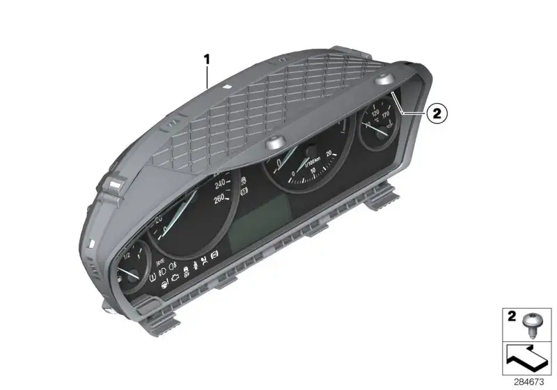 BMW Instrumentenkombination F30 F31 F32 F33 F34 F36 62108718274 -