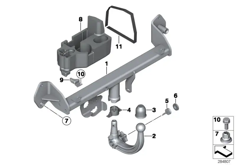 BMW Satz Musterschlüssel (Code) 2wxx F20 F21 F22 F23 71602184372