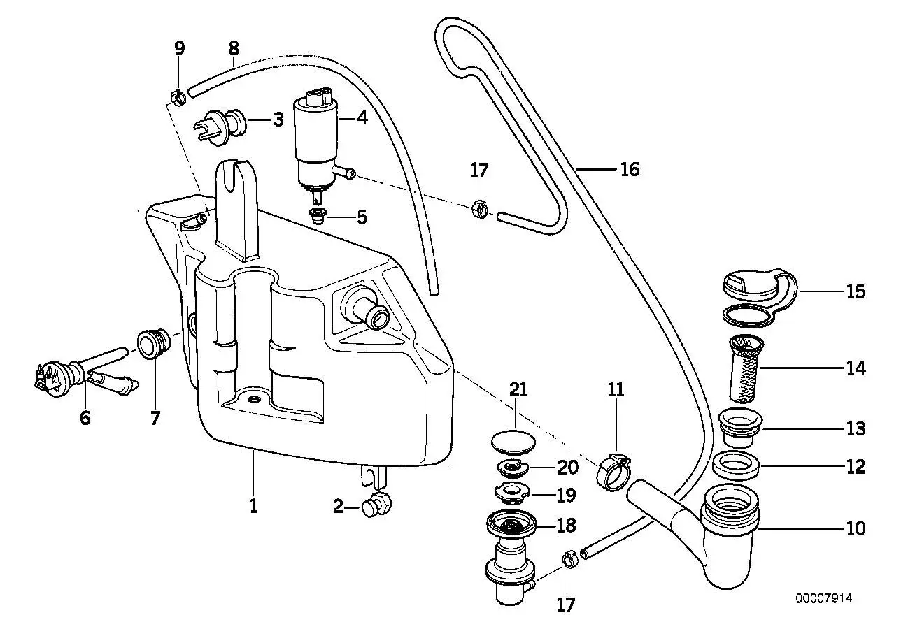 BMW Adapter E34 61688355067 - Bildposition 20