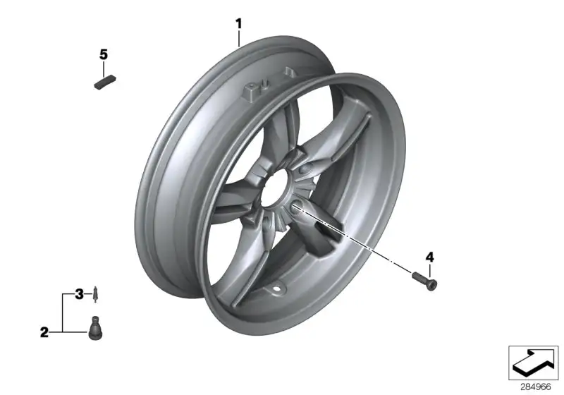 BMW Hinterrad schwarz K18 36318568798